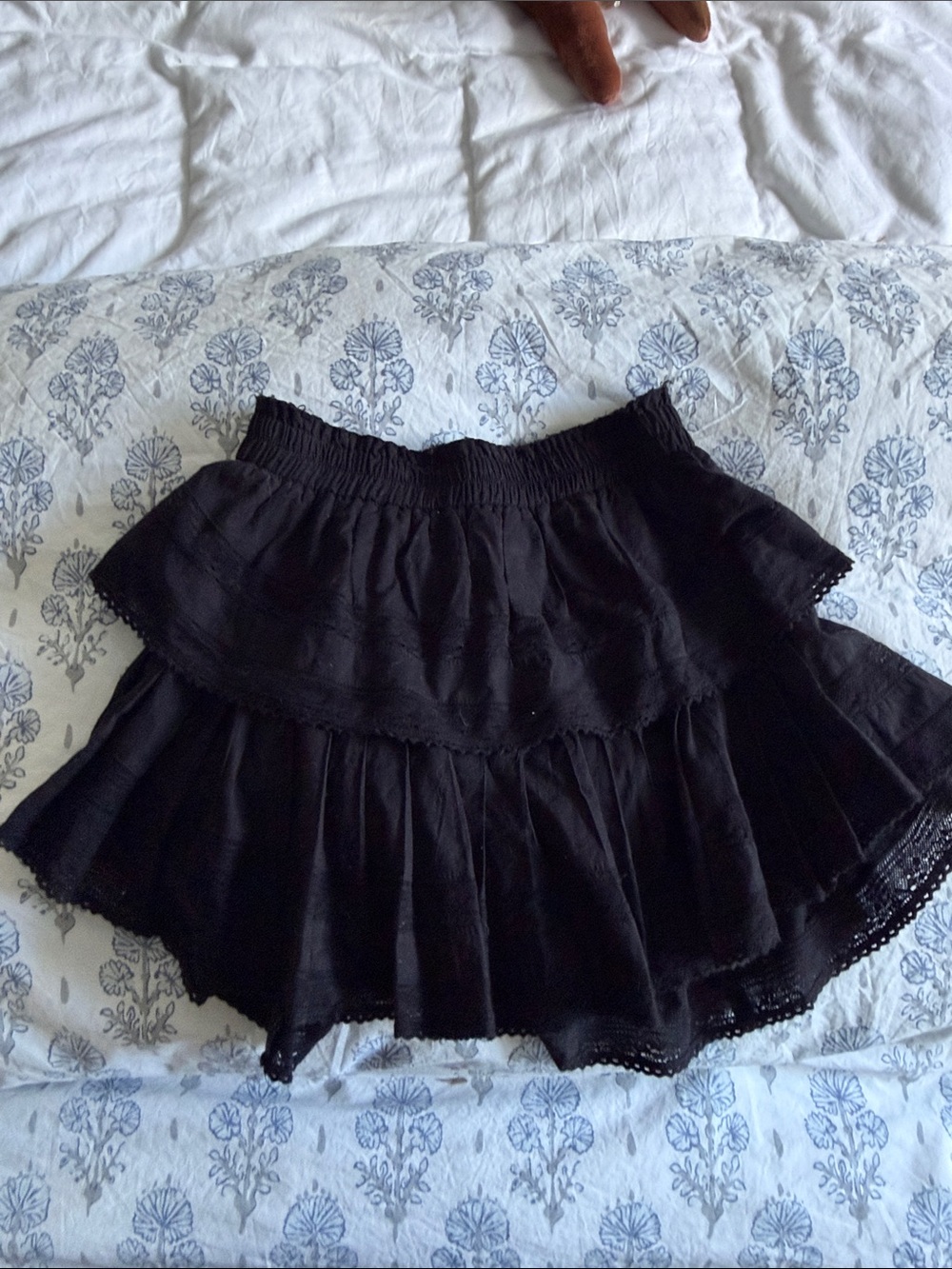 Love shack fancy mini skirt